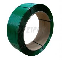 PET Band 12 x 0,60 mm, 406/145 - 2500 m, 2600 N, grün