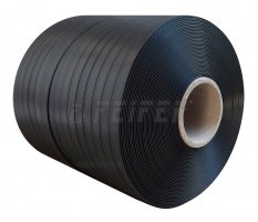 PP (Polypropylen) Band 10 x 0,35 mm, 60/160 - 900 m, 1010 N, schwarz