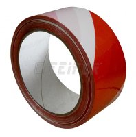 Klebeband 50mm x 66m, Warnung, Rot Weiss